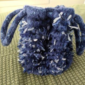 Looking for a personalized gift? Hand knit draw string purse
